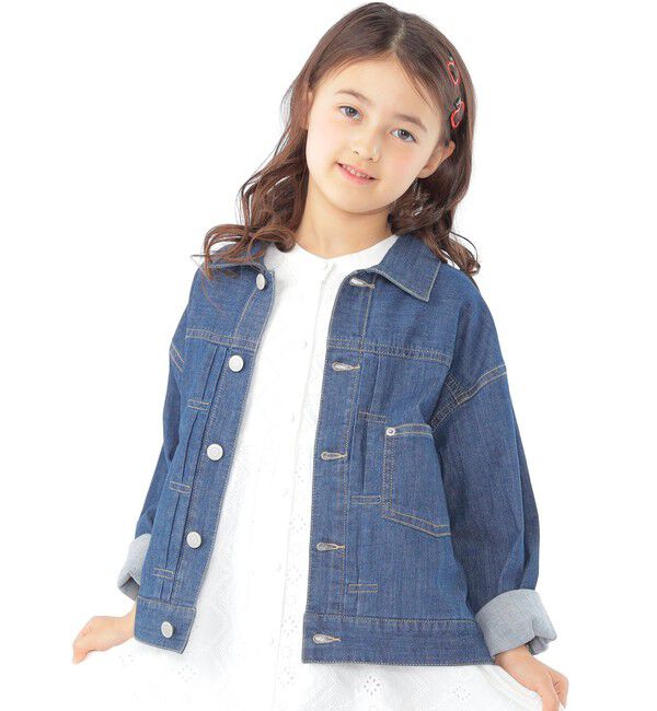 SHIPS KIDS「SHIPS KIDS:100～130cm/ライト デニム ジャケット」|デニムジャケット|