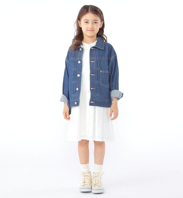 SHIPS KIDS「SHIPS KIDS:100～130cm/ライト デニム ジャケット」|デニムジャケット|