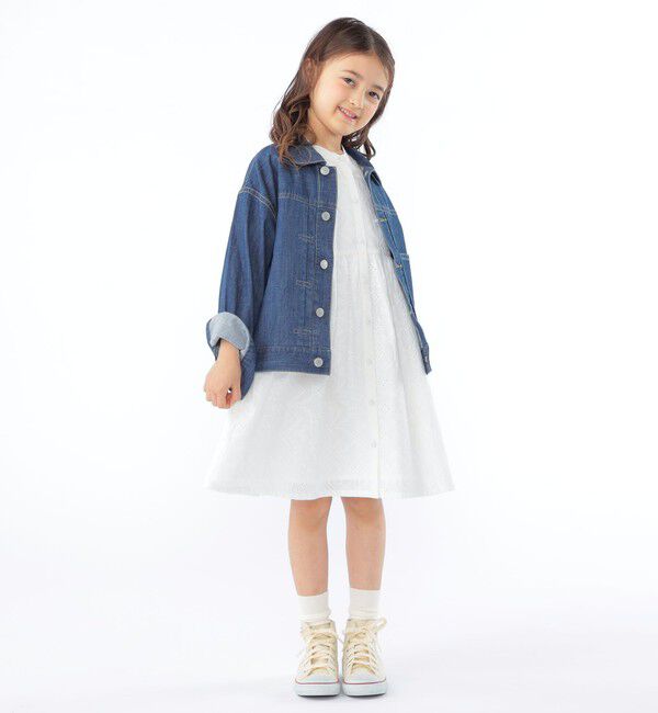 SHIPS KIDS「SHIPS KIDS:100～130cm/ライト デニム ジャケット」|デニムジャケット|