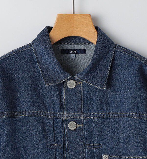 SHIPS KIDS「SHIPS KIDS:100～130cm/ライト デニム ジャケット」|デニムジャケット|