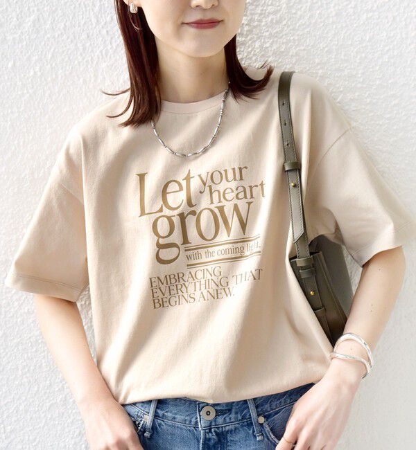SHIPS for women「【SHIPS別注】81BRANCA: 5分袖 ロゴ TEE」|Tシャツ・カットソー|