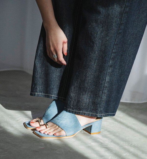 quaranciel「quaranciel: トゥリング メタル ヒール サンダル」|サンダル|