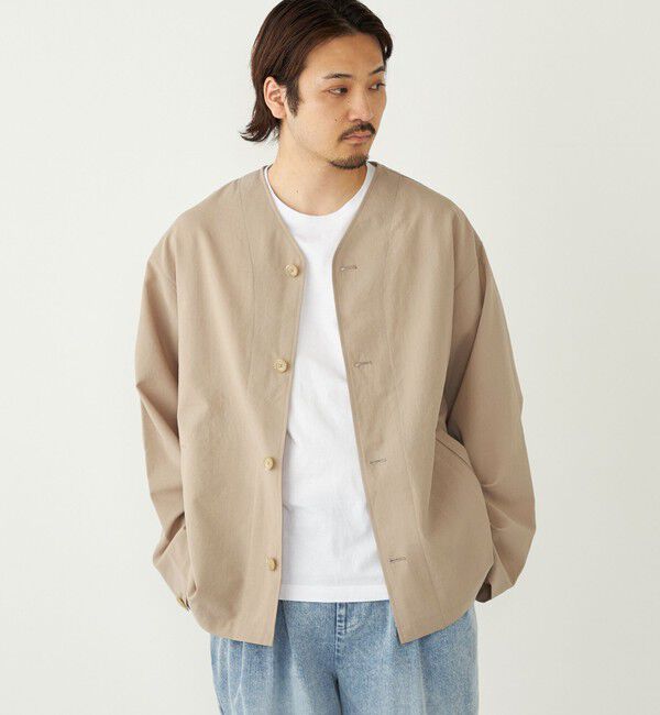 SHIPS Colors 「SHIPS Colors:〈吸水速乾・接触冷感・洗濯機可能〉ドライ ワッシャー シャツ カーディガン◇」|カーディガン|ベージュ