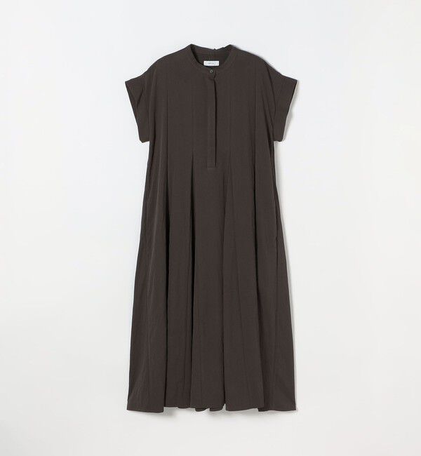 SHIPS any「SHIPS any:〈洗濯機可能〉ツイル バンドカラー フレンチ フレア シャツ ワンピース」|ワンピース|