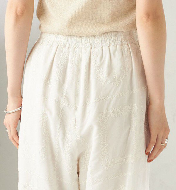 SHIPS for women「〈手洗い可能〉パッチワーク レース ドロスト パンツ」|その他|
