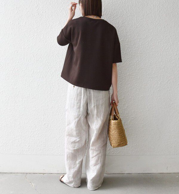 SHIPS any「《予約》SHIPS any:〈洗濯機可能〉エンブロイダリー ショートスリーブ プルオーバー」|Tシャツ・カットソー|