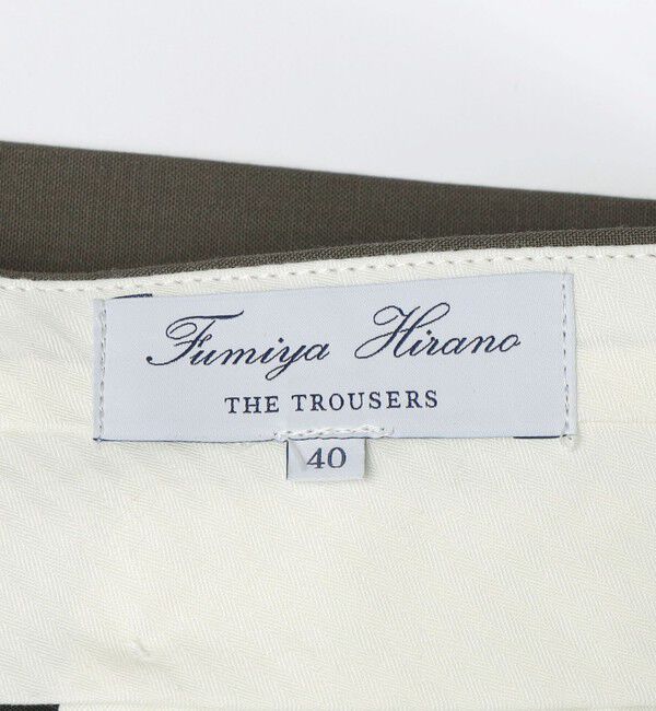 SHIPS「Fumiya Hirano: REGENT トロピカル ウールトラウザーズ」|スラックス|