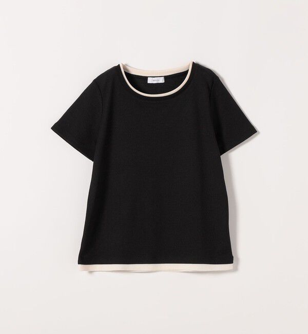 SHIPS any「《予約》SHIPS any:〈手洗い可能〉レイヤード シアー ワッフル TEE」|Tシャツ・カットソー|