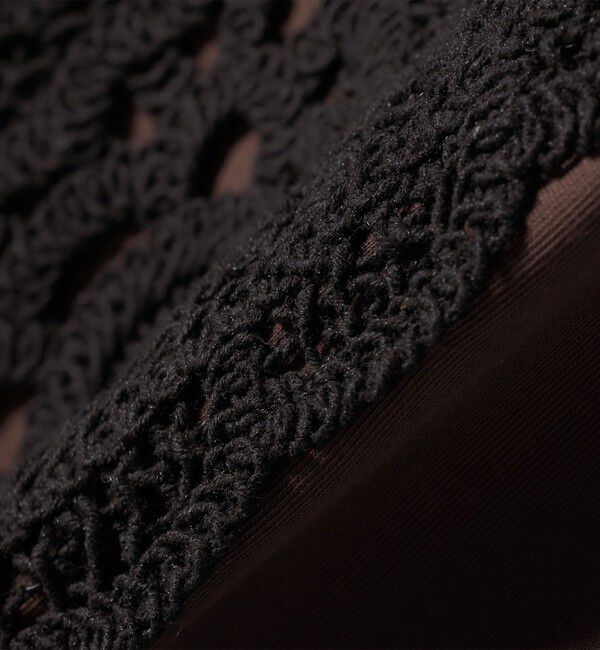 SHIPS for women「【WEB限定】〈汗染み防止/手洗い可能〉クロシェ ドッキング ショート スリーブ TEE」|Tシャツ・カットソー|