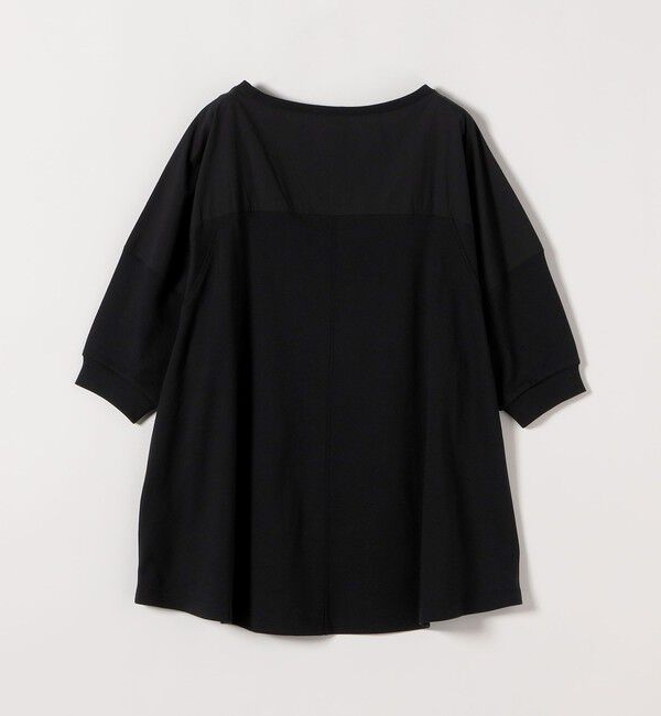 quaranciel「《予約》quaranciel:〈接触冷感/汗染み防止加工/洗濯機可能〉ドッキング Aライン カットソー」|Tシャツ・カットソー|