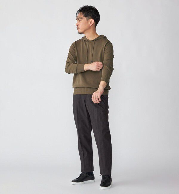 SHIPS「Drumohr: コットン ニット フーディ」|パーカー|