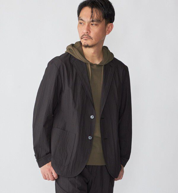 SHIPS「Drumohr: コットン ニット フーディ」|パーカー|