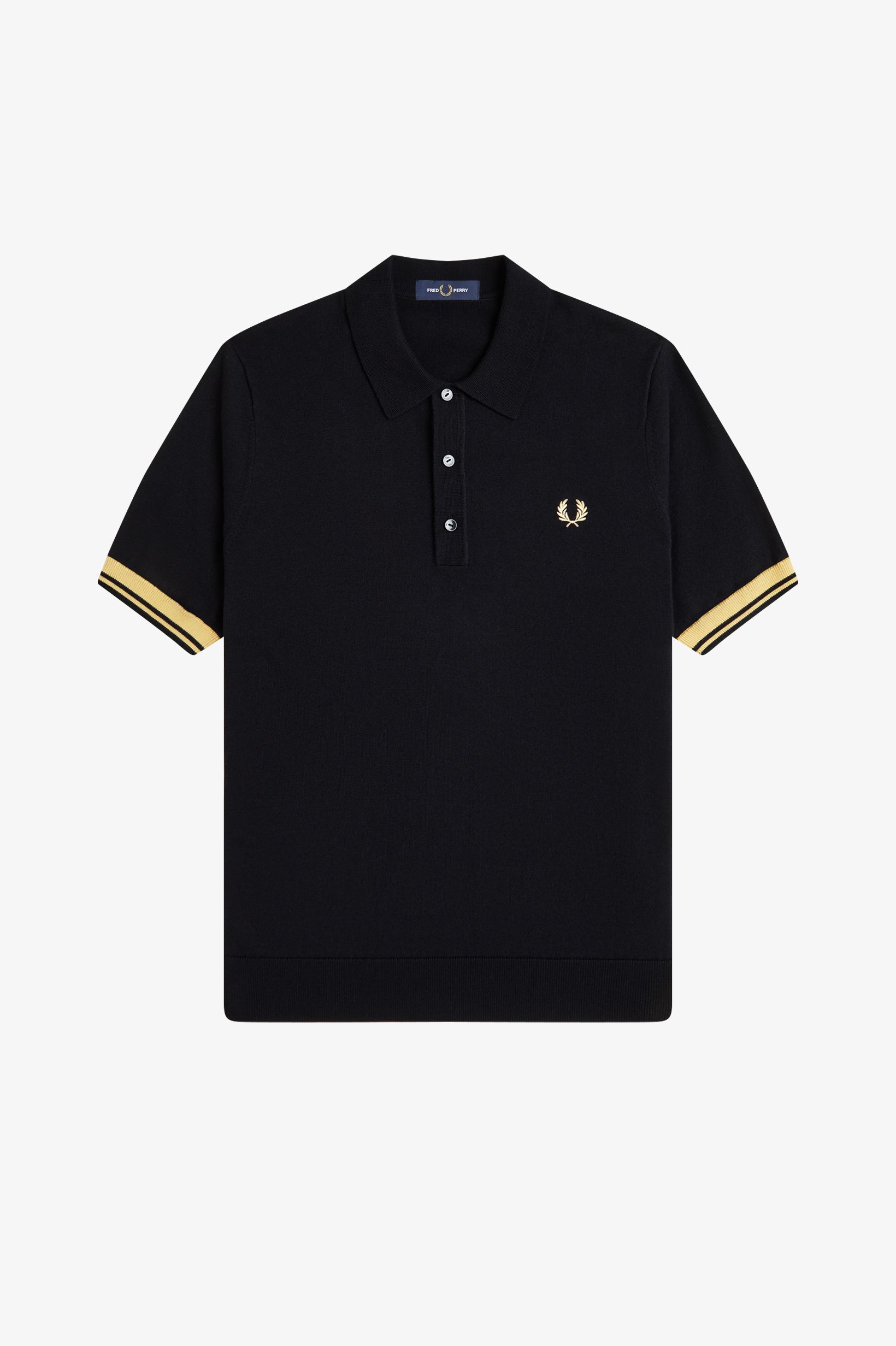 FRED PERRY 「Contrast Cuff Knitted Shirt」|ポロシャツ|