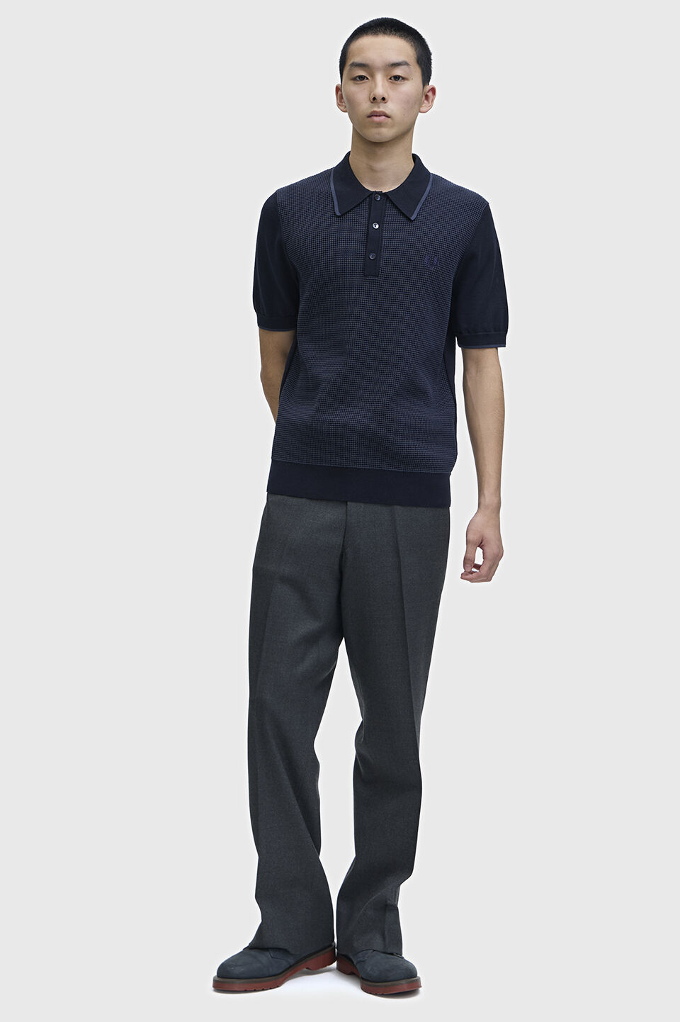 FRED PERRY 「Tonic Waffle Knitted Shirt」|ポロシャツ|