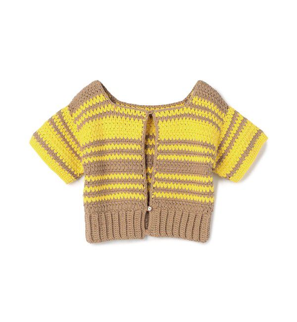 MACPHEE「コットンクロシェ 2-wayプルオーバー」|ニット・セーター|42 ライトベージュ系