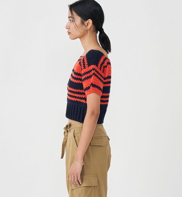 MACPHEE「コットンクロシェ 2-wayプルオーバー」|ニット・セーター|