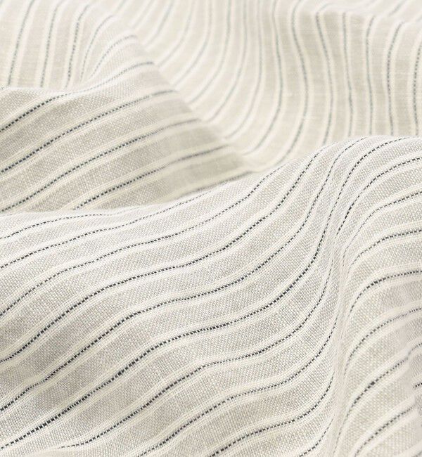 TOMORROWLAND HOME「ストライプリネン クッションカバー（45cm &times; 45cm）」|クッション・クッションカバー|