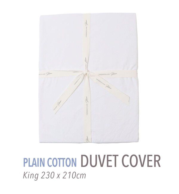 TOMORROWLAND HOME「プレーンコットン 掛布団カバー（キング）」|その他|11 ホワイト