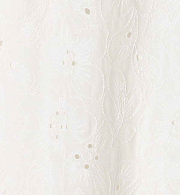 Ballsey「ボイルフラワーエンブロイダリー セミフレアスカート」|フレア|