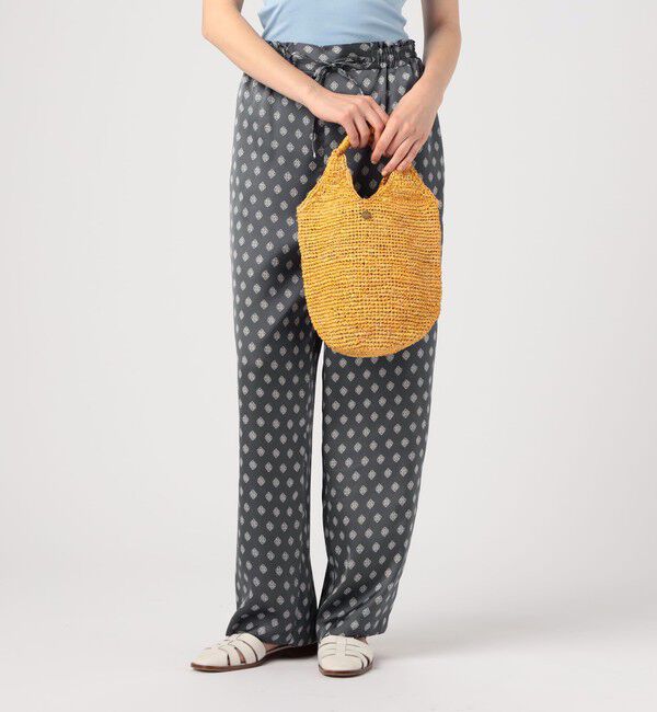 SOULEIADO「SOULEIADO ラフィアミニトートバッグ」|かごバッグ|