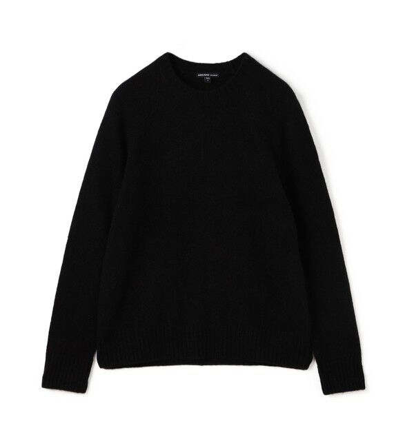 JAMES PERSE「ライトテクスチャードカシミヤ ラグランスリーブプルオーバー MLTC3705」|ニット・セーター|19 ブラック