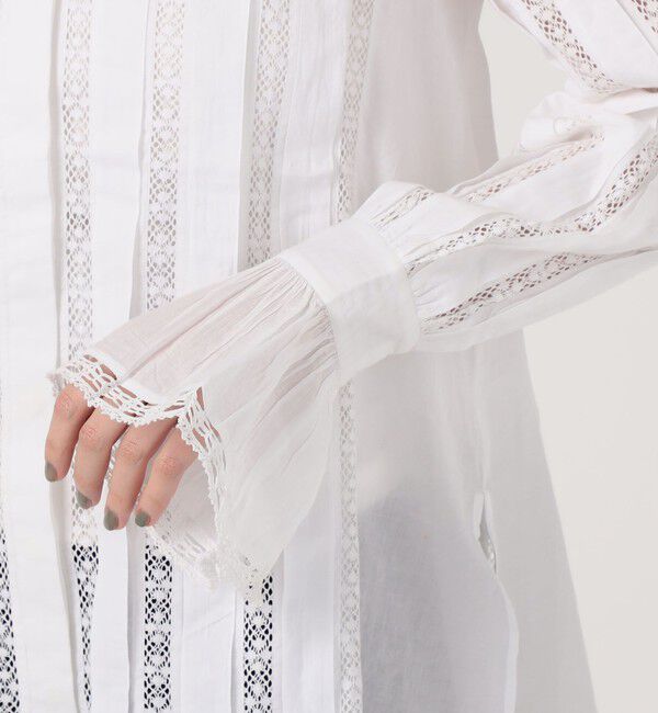 TOMORROWLAND GOODS「JANE GUSTAVSSON ANJA レース クルーネックシャツ」|シャツ・ブラウス|