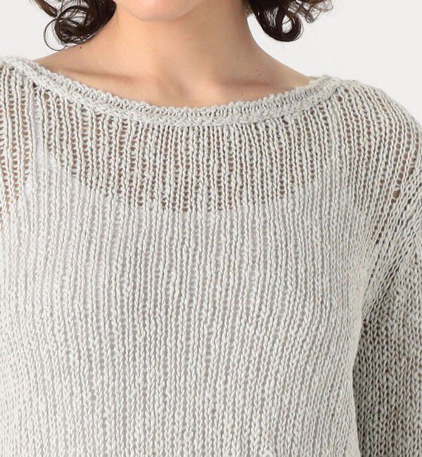 JAMES PERSE「コットンリネンオープンワーク クルーネックプルオーバー WVP3093」|ニット・セーター|