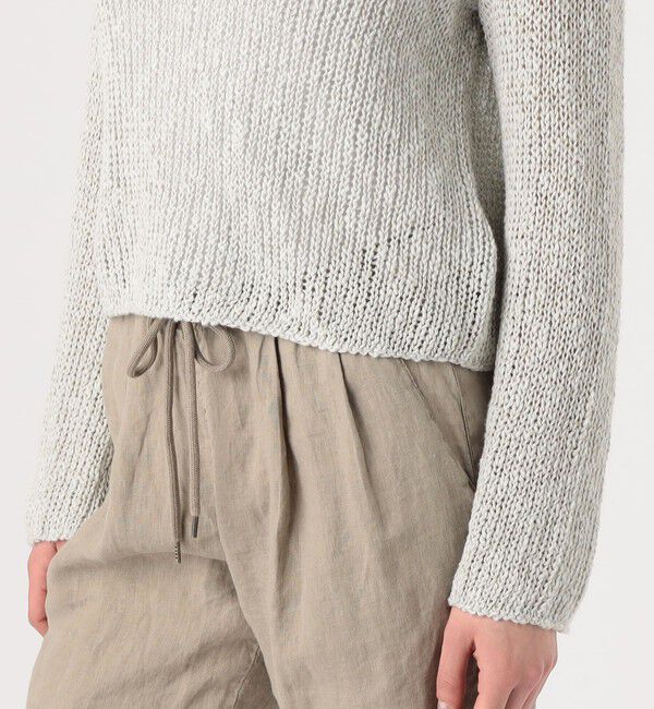 JAMES PERSE「コットンリネンオープンワーク クルーネックプルオーバー WVP3093」|ニット・セーター|