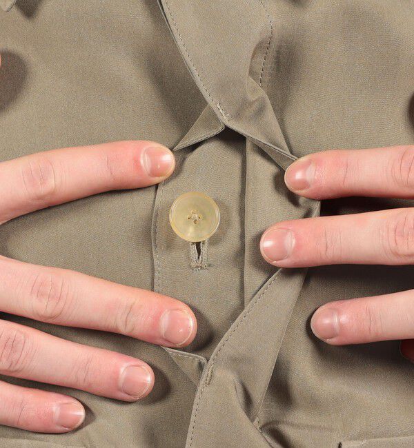 TOMORROWLAND MENS「シルク フライトジャケット」|ブルゾン・スタジャン|