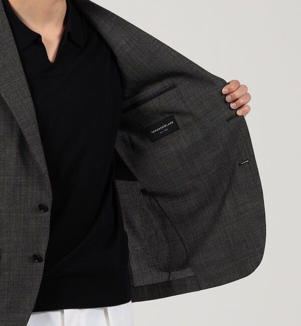 TOMORROWLAND MENS「コットンウール ホップサック シングルブレステッド2Bジャケット Di PRAY」|テーラードジャケット|