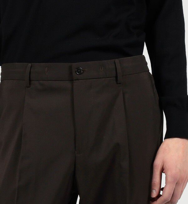 TOMORROWLAND MENS「ウールナイロン 1プリーツ イージースラックス V.B.CANONICO」|スラックス|