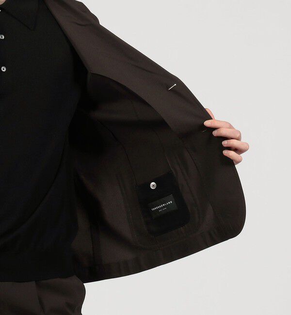 TOMORROWLAND MENS「ウールナイロン シングルブレステッド 2Bジャケット V.B.CANONICO」|テーラードジャケット|