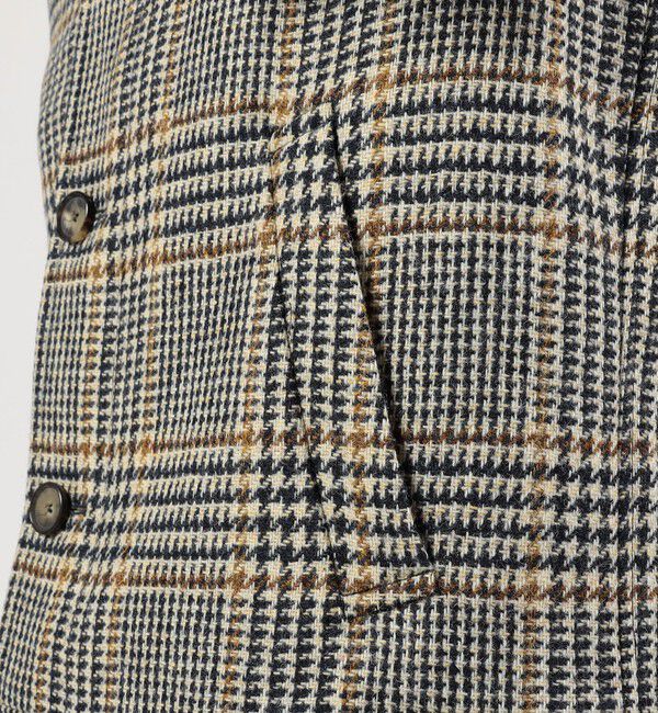 TOMORROWLAND BUYING WEAR「【別注】CARUSO ウールグレンチェック ショートブルゾン」|ブルゾン・スタジャン|