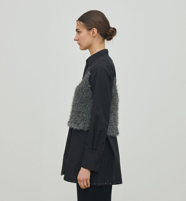 DES PRES「メタリックファーヤーン ビスチェ」|キャミソール|