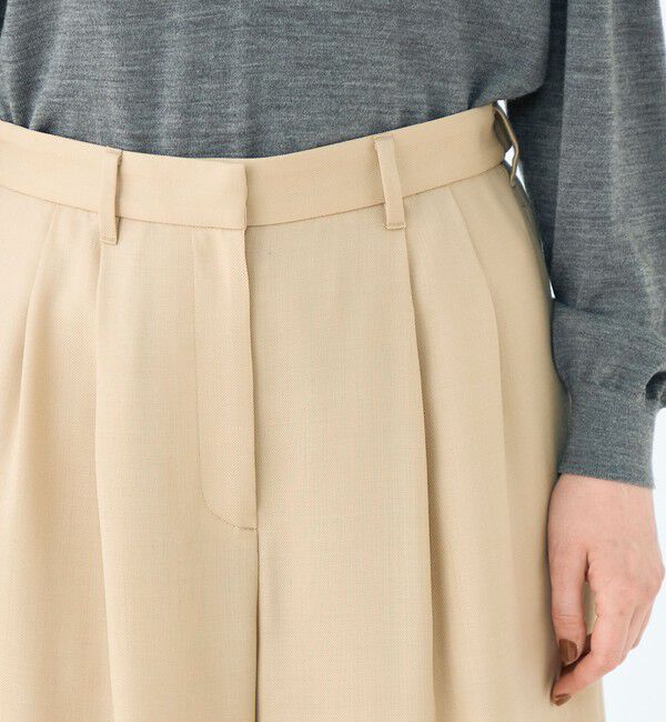 Ballsey「ライトカルゼ タックワイドパンツ」|その他|