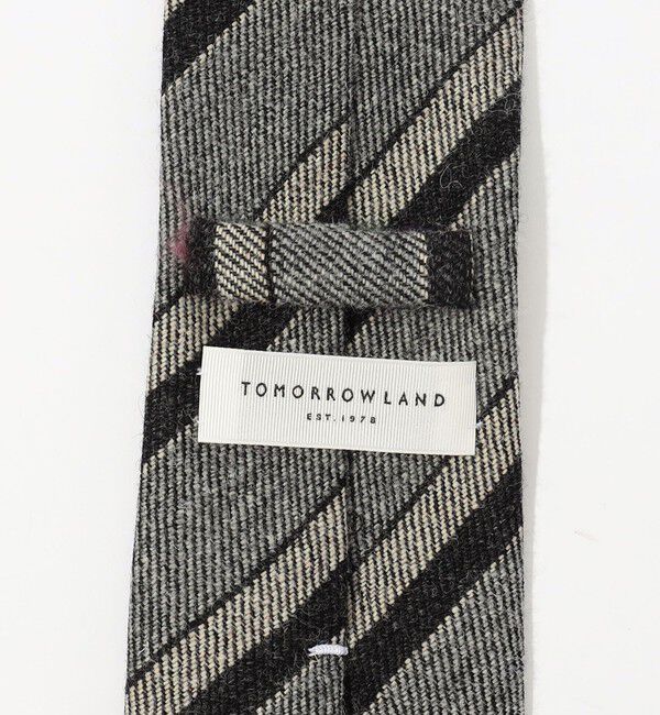 TOMORROWLAND GOODS「TOMORROWLAND ウール レジメンタルストライプネクタイ」|ネクタイ・蝶ネクタイ|
