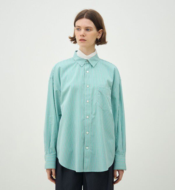 MACPHEE「コットンポプリン レギュラーカラーシャツ」|シャツ・ブラウス|