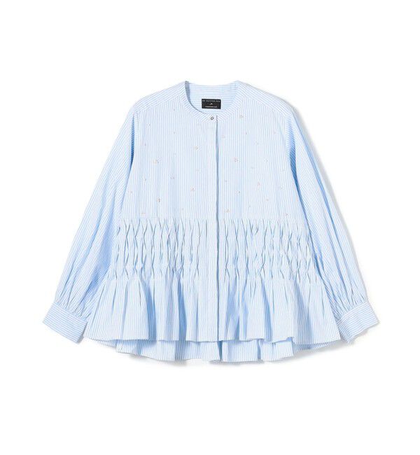 TOMORROWLAND BUYING WEAR「【別注】ne Quittez pas BLACK Tuck ストライプ ブラウス」|シャツ・ブラウス|62 ライトブルー系