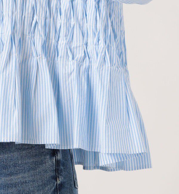 TOMORROWLAND BUYING WEAR「【別注】ne Quittez pas BLACK Tuck ストライプ ブラウス」|シャツ・ブラウス|