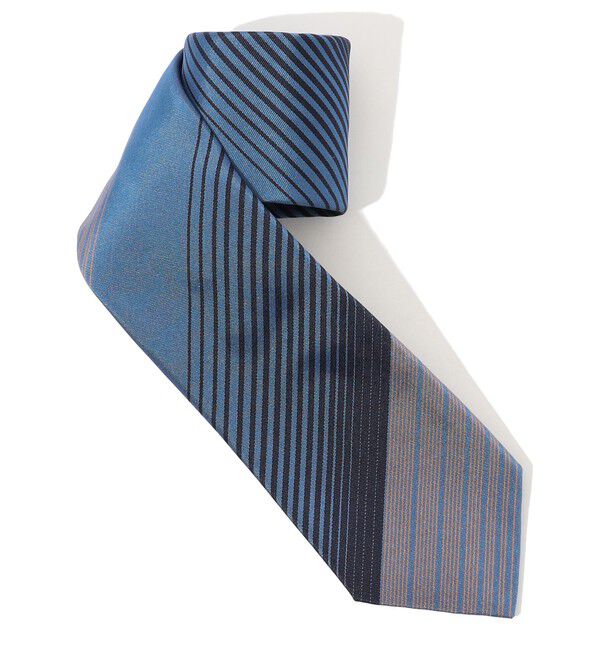 TOMORROWLAND GOODS「FRANCO BASSI シルク レジメンタルストライプネクタイ」|ネクタイ・蝶ネクタイ|66 ブルー系