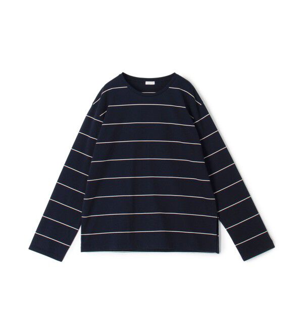 GALERIE VIE「ファインコットン クルーネックプルオーバー」|Tシャツ・カットソー|62 ネイビー系