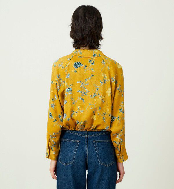 SOULEIADO「ベルベットサテンプリント ブルゾン」|ブルゾン・スタジャン|