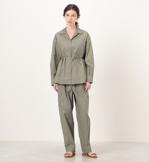 SOULEIADO「エンブロイダリー オープンカラーシャツ」|シャツ・ブラウス|