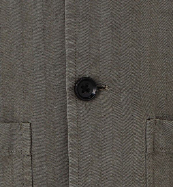 TOMORROWLAND MENS「セルロースリネンコットン カバーオールジャケット SONDRIO」|ブルゾン・スタジャン|