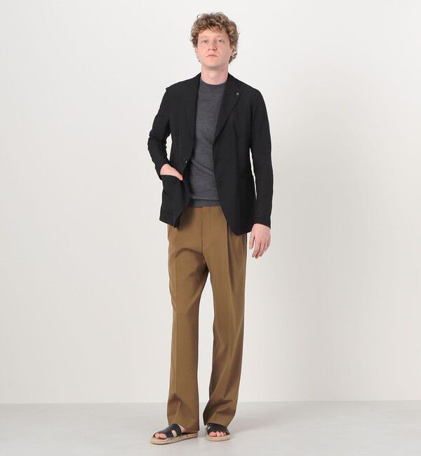 TOMORROWLAND MENS「【別注】TAGLIATORE G-LIGHT ナイロンポリエステルサッカー シングルブレステッド 2Bジャケット」|テーラードジャケット|