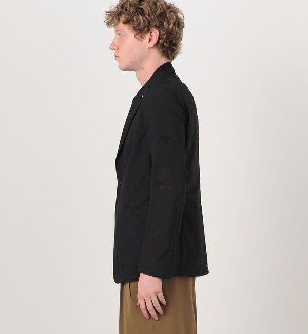 TOMORROWLAND MENS「【別注】TAGLIATORE G-LIGHT ナイロンポリエステルサッカー シングルブレステッド 2Bジャケット」|テーラードジャケット|