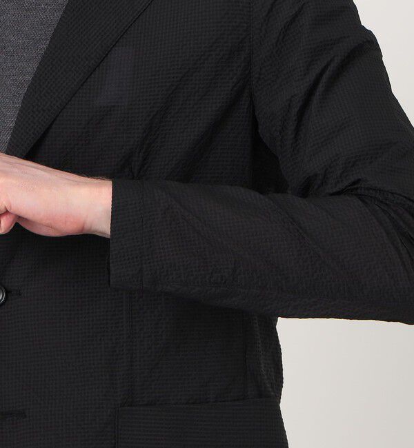 TOMORROWLAND MENS「【別注】TAGLIATORE G-LIGHT ナイロンポリエステルサッカー シングルブレステッド 2Bジャケット」|テーラードジャケット|