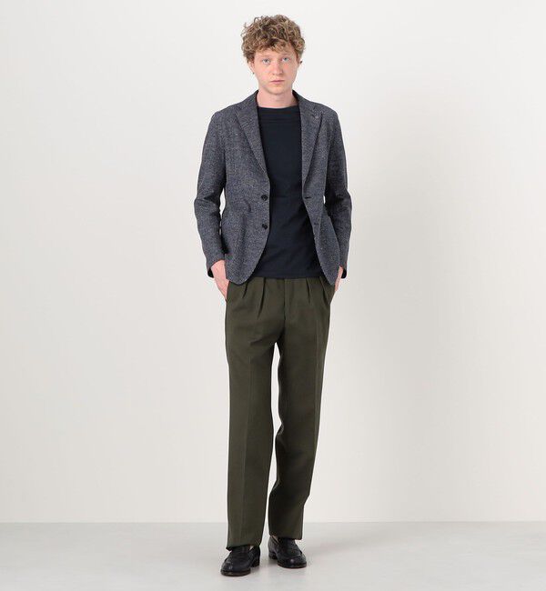 TOMORROWLAND MENS「【別注】TAGLIATORE G-LIGHT コットンナイロンリネンジャージー シングルブレステッド 2Bジャケット」|テーラードジャケット|