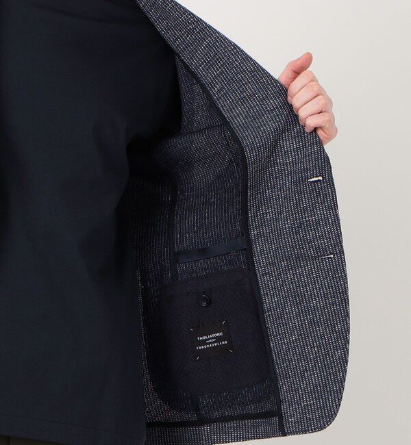 TOMORROWLAND MENS「【別注】TAGLIATORE G-LIGHT コットンナイロンリネンジャージー シングルブレステッド 2Bジャケット」|テーラードジャケット|