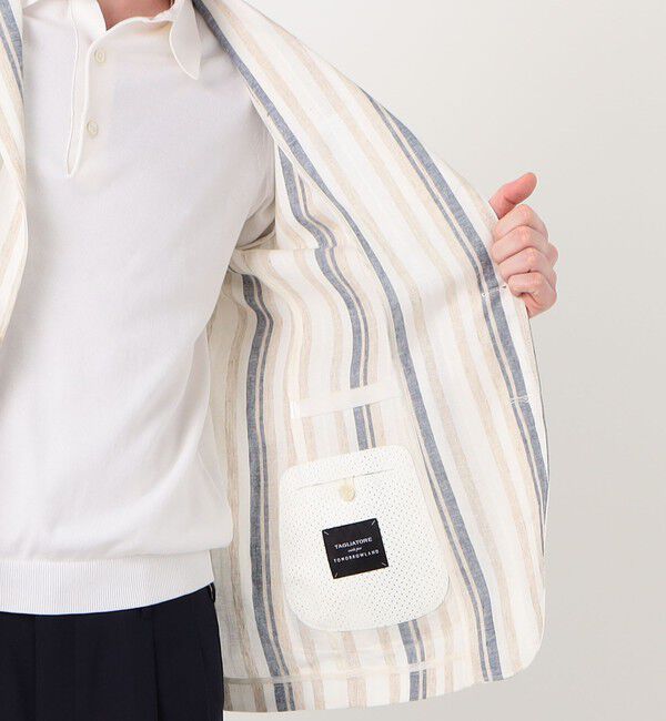 TOMORROWLAND MENS「【別注】TAGLIATORE G-LIGHT リネンレーヨン シングルブレステッド 2Bジャケット」|テーラードジャケット|